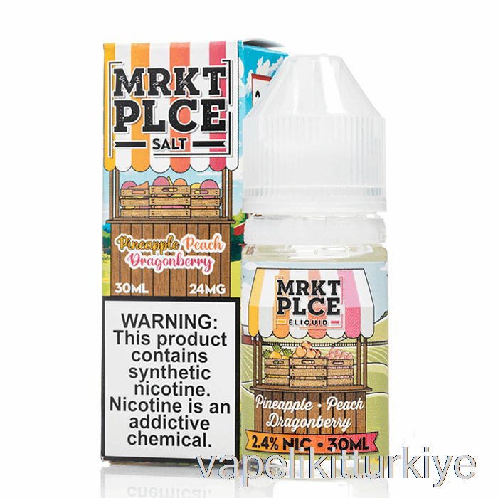 Vape Elektronik Sigara Ananas şeftali Dragonberry - Mrkt Tuzları - 30ml 24mg